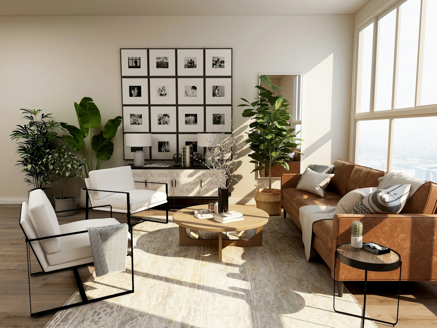 Well-staged home interior prepared for listing